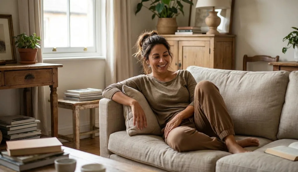 descanso después de limpiar